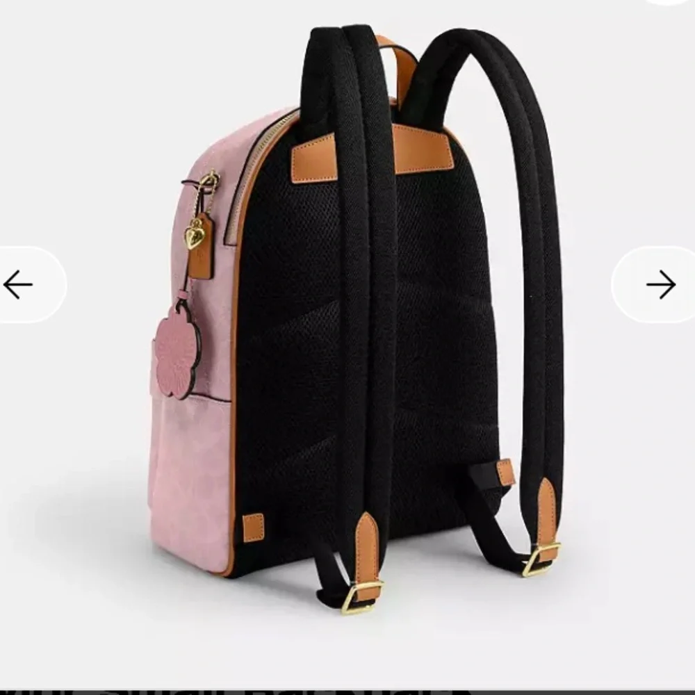 NWT Coach Taylor Small Backpack in Powder Pink with charms (Factory Wrapped) - Picture 7 of 11